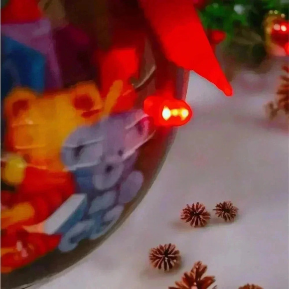 VTG Ball Decoupage Santa Light Up Ornament Christmas Holiday Hanging Rare Fun - Picture 9 of 15